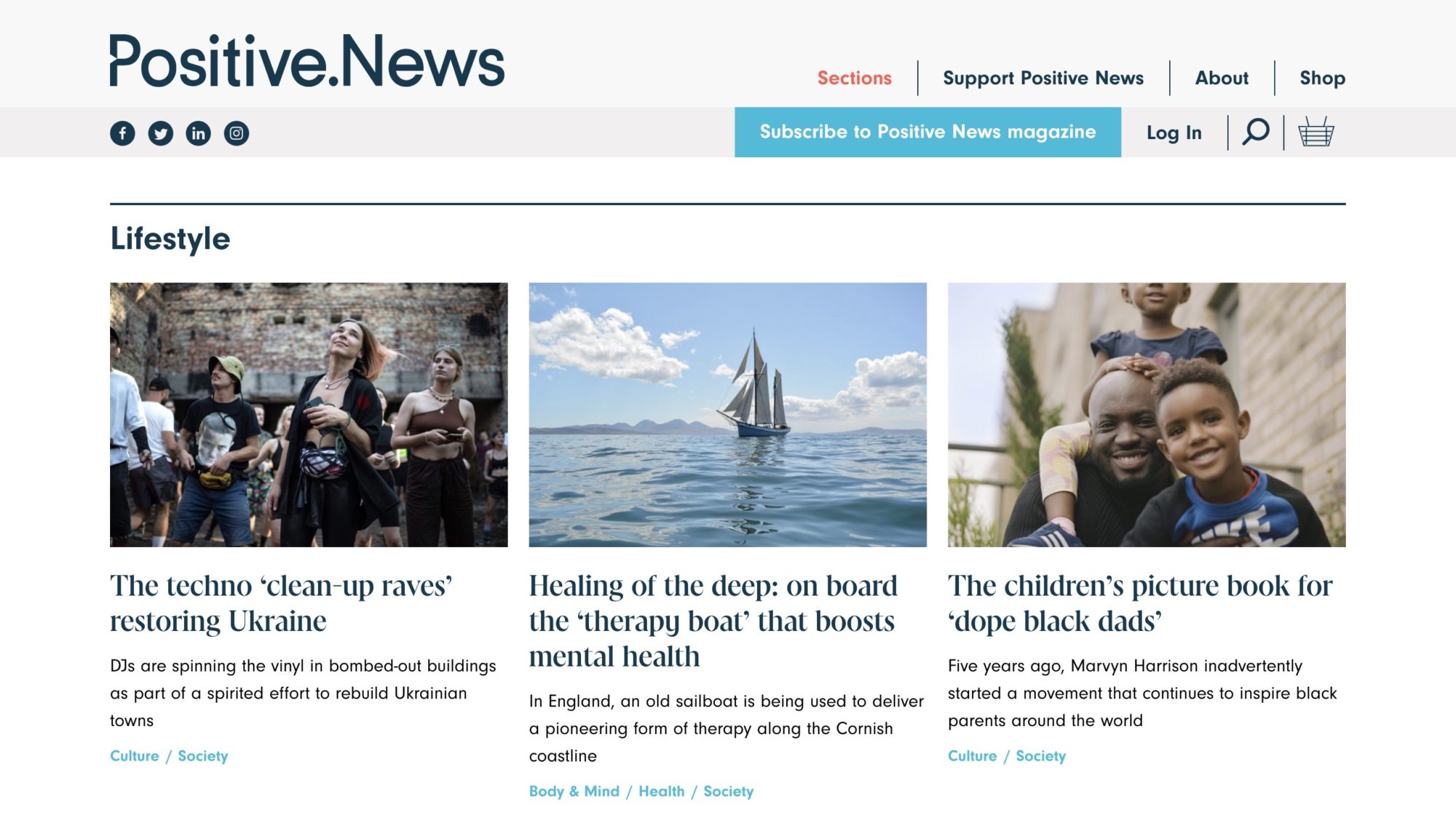 PositiveNews screenshot