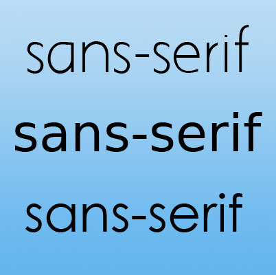 sans-serif
