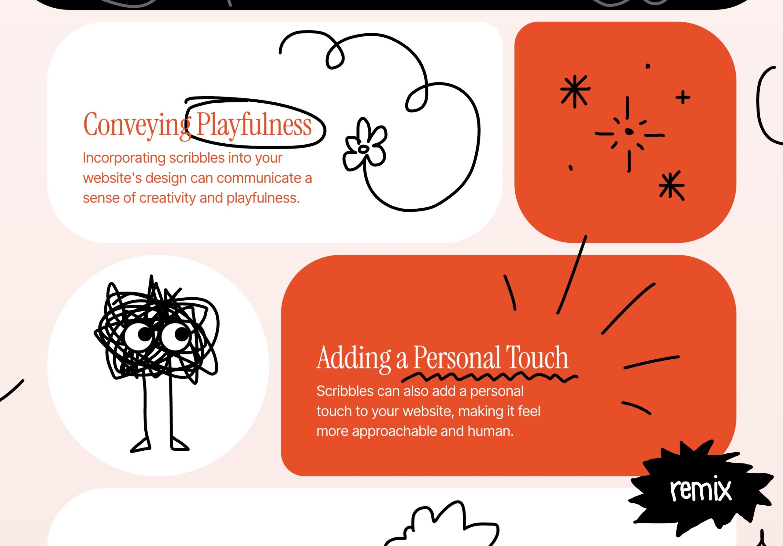 scribble on website