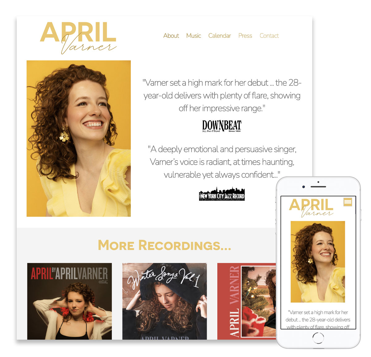 April Varner Website Jazz vocalist in NYC